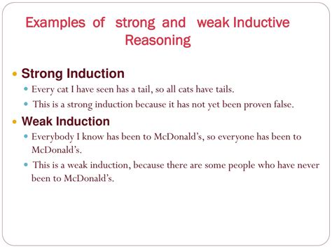 strong vs weak induction|strong vs weak arguments.